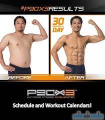 beachbody p90x3 workout calendar