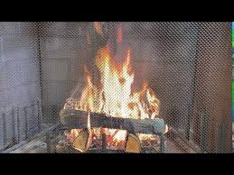 Burning Wood Behind Fireplace Spark