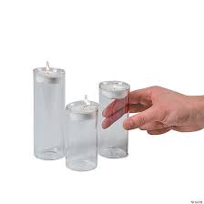 cylinder votive candle holders 3 pc
