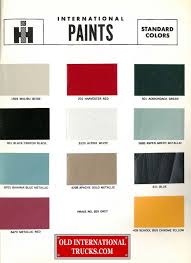 1966 Color Chart Color Charts Old
