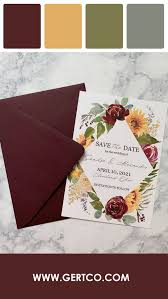 Soak up the northeast ohio sun on felice urban cafe's patio in greater cleveland. Burgundy Sunflower Save The Date Sunflower Save The Date Etsy In 2020 Wedding Saving Sunflower Wedding Wedding Save The Dates