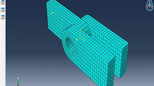 contact and beam in abaqus cae cad3ds