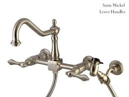 wall mount kitchen faucet with spray