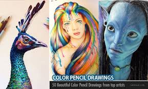 50 beautiful color pencil drawings from