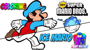 50+ illustrations mario brothers coloring books for kids. New Super Mario Bros Coloring Book Ice Mario Transformation Coloring Page Youtube