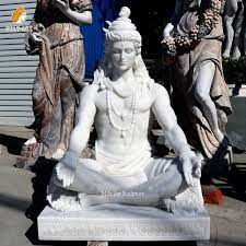 Life Size God Lord Shiva Garden Marble