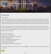Skylines, which not only enriches the game by five new maps but also causes the industry to become its more significant part.the player almost immediately after activating the presented key on steam and installing can feel like a … Season Pass 2 Is Now Available On Console Citiesskylines