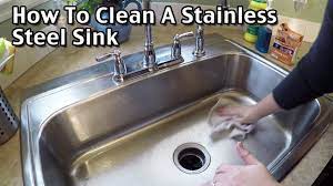 how to clean a stainless steel sink