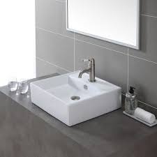 kraus square ceramic vessel bathroom
