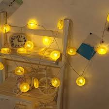 fruit lemon slice string lights led