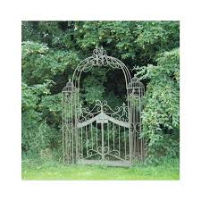 Vintage Arch With Gates Rust Garden Chic