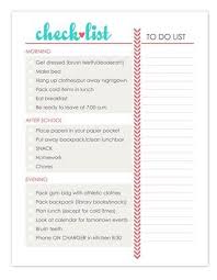 Daily Check List Daily Routine Kids Daily Checklist
