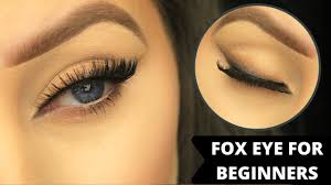 how to fox eye makeup for beginners
