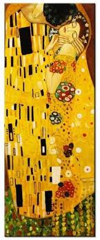 Już w roku 1908 został zakupiony przez. Oobrazy Obraz Pocalunek Wg Gustav Klimt 40x100 Cm Ceny I Opinie Na Skapiec Pl
