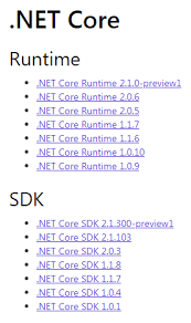 switching between net core sdk versions