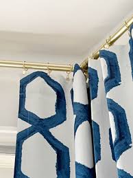 how to hang curtains in a bay window