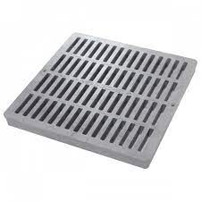 nds 12 square catch basin grate grey