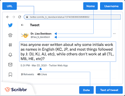 how to cite a tweet in apa style