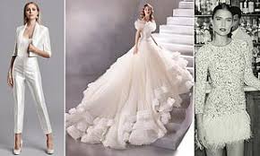 Much like fashion, wedding dress trends also come and go. The Best Wedding Dress Trends For Fall 2020 Daily Mail Online
