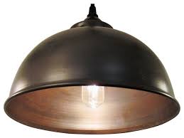 Metal Oil Rubbed Bronze Dome Pendant Light Industrial Pendant Lighting By Out Of The Woodwork Designs