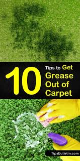 get grease out of carpet