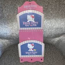 Hello Kitty Pink Metal Wall Pocket