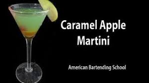 caramel apple martini tail drink