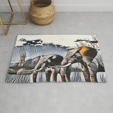 the elephant lighthouse rug by baidu