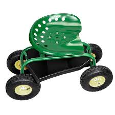 Green Iron Garden Cart With Heavy Duty