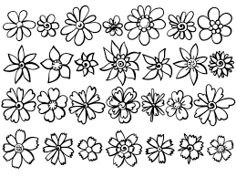 flowers drawings stock photos royalty