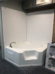 I have a mobile home garden tub, kinda triangular and i my plan is to add a shower feature to the tub and rip out. Bathtubs For Mobile Homes