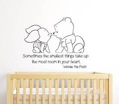 Piglet Smallest Things Wall Decal Sticker