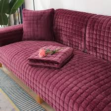thickened plush sofa cushion anti slip