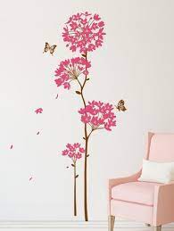 Buy Wall Stickers Flowers Pink