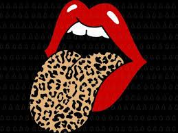red lips leopard svg red lips svg red
