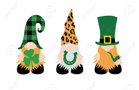 St. Patrick's Day Gnomes W Shamrock And Horseshoe Royalty Free SVG,  Cliparts, Vectors, And Stock Illustration. Image 140453565.