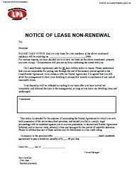 nonrenewal lease letter