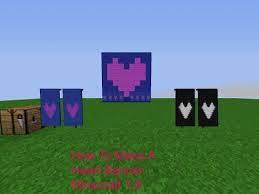 minecraft banners minecraft heart