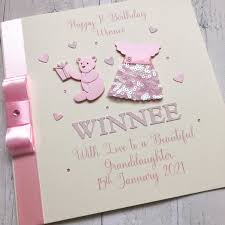 1st birthday card for s personalise