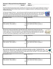 Darwin's natural selection worksheet read the following situations below and identify the 5 points of darwin's natural selection. Darwins 4 Parts Of Nat Sel Darwins Natural Selection Worksheet Name Date Period Table Read The Following Situations Below And Fill In The Chart For Course Hero