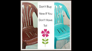 how to paint plastic lawn chairs