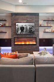 41 Stacked Stone Fireplace Ideas