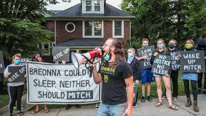 At the moment there are no suspects. Louisville Protesters March To Mitch Mcconnell S Home On Juneteenth