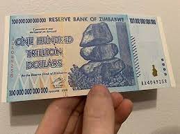zimbabwe 100 trillion dollar note ebay