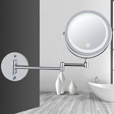 Led Make Up Mirror With Light Folding Double Wall Mount Vanity Mirror Usb Charging Touch Dimming 10 Times Magnification Cosmetic Mirror Large Bathroom Mirrors From Mnyt 39 05 Dhgate Com
