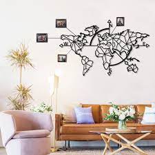 Map Wall Art Housewarming Gift World