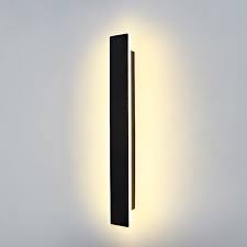 Line Light Black Corner Wall Lamp