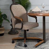 Black plastic chair dark walnut wood eiffel legs. Buy Casters Kitchen Dining Room Chairs Online At Overstock Our Best Dining Room Bar Furniture Deals