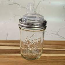 Canning Jar Glass Sippy Cup