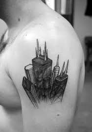 Check spelling or type a new query. 70 City Skyline Tattoo Designs For Men Downtown Ink Ideas Chicago Skyline Tattoo Skyline Tattoo Tattoo Designs Men